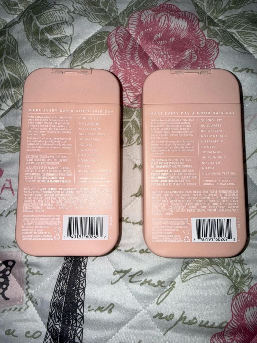 Moisture Shampoo and Conditioner for Dry Hair - 6 oz bottles